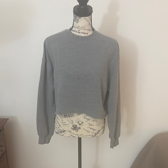 Wild Fable Cropped Gray Sweatshirt - Picture 1 of 5
